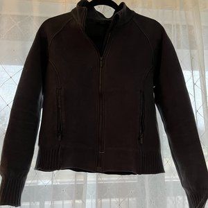 black lululemon bomber jacket/sweater size 10